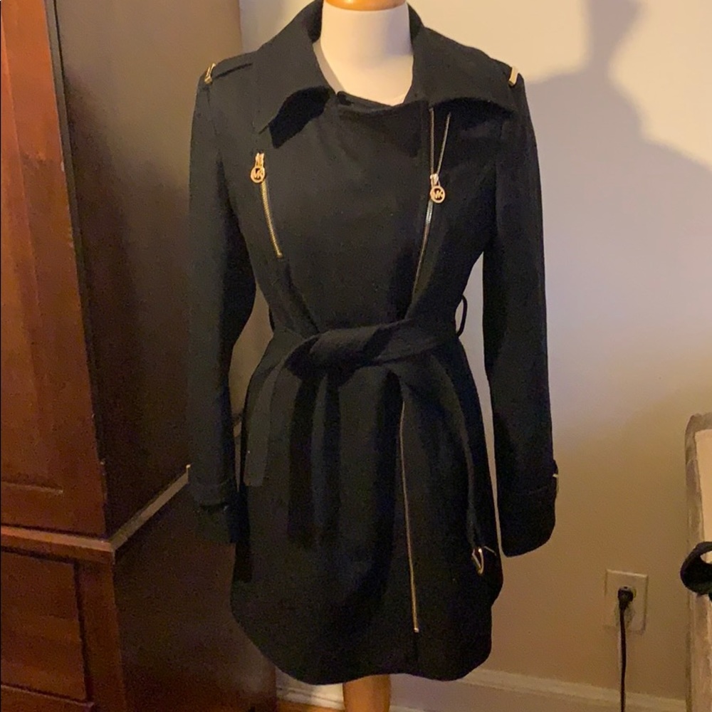 Micheal Kors Coat with Gold Hardware